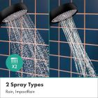 Conjunto grifo para ducha Hansgrohe Vernis Blend 71640670, grifo para lavabo Hansgrohe Vernis Blend 71580670, 28044670