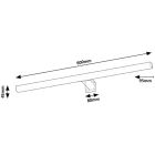 Conjunto espejo Elita RE060600020040, lámpara de pared Rabalux Oliro 75049