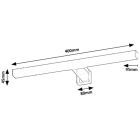 Conjunto espejo Elita Oval RE067567000010, lámpara de pared Rabalux Oliro 75048