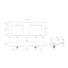 Conjunto lavabo Oltens Stila 40004000, armario Oltens Lun 60035060