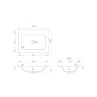 Conjunto armario Oltens Lun 60032300, lavabo Oltens Kalla 40207900