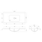 Conjunto armario Oltens Lun 60029060, lavabo Oltens Kalla 40211900