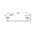 Conjunto barra para toallas Grohe Start Cube 41089DC0, pegamento Grohe 41128000