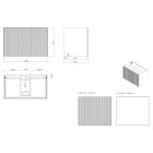 Conjunto armario Oltens Lun 60033000, lavabo Oltens Stila 40201900