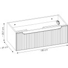 Conjunto armario Comad Nova Cashmere NOVA CASHMERE 80-35-1D1DK, armario Comad Nova Cashmere NOVA CASHMERE 82-80-40-1S, SKY 3 80CM DP (E-8099-3-80)