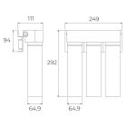 Conjunto grifo para filtro de agua Teka Uni 116030084, filtro para fregadero Teka TWF 118510002
