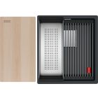 Conjunto fregadero de granito Franke Kanon 125.0749.651, grifo de cocina Franke Lina 115.0626.019