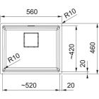 Conjunto fregadero de granito Franke Kanon 125.0749.657, grifo de cocina Franke Atlas Neo 115.0741.710