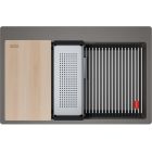 Conjunto fregadero de granito Franke Kanon 114.0749.638, grifo de cocina Franke Lina 115.0626.057