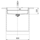Conjunto fregadero de granito Franke Kanon 114.0749.636, grifo de cocina Franke Lina 115.0626.082