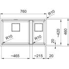 Conjunto fregadero de granito Franke Kanon 125.0749.684, grifo de cocina Franke Lina 115.0626.020
