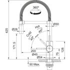 Conjunto fregadero de acero Franke Box 127.0453.656, grifo de cocina Franke Smart Glenda 115.0747.475, 112.0717.084