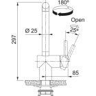 Conjunto fregadero de granito Franke Kanon 125.0749.667, grifo de cocina Franke Atlas Neo 115.0741.710