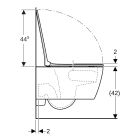 Conjunto taza de inodoro con asiento de cierre suave Geberit Smyle Square 503.171.00.1, marco empotrado Geberit Duofix 111.320.00.6, 111.815.00.1, 156.050.00.1