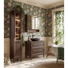 Conjunto armario Comad Dorothy Ristretto DOROTHY RISTRETTO 82-60-46-2S, lavabo Comad Go GO60/DP-8095, NIAGARA UM 03 BLACK 86001B