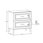 Conjunto armario Comad Dorothy Ristretto DOROTHY RISTRETTO 82-80-46-2S, lavabo Comad Go GO80/DP-8095