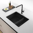 Conjunto fregadero de granito Franke Maris 125.0740.840, grifo de cocina Franke Lina 115.0626.055