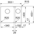 Conjunto fregadero de granito Franke Maris 125.0740.840, grifo de cocina Franke Lina 115.0626.055