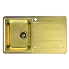 Alveus Monarch fregadero de acero 86x50 cm dorado 1068988