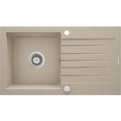Deante Zorba fregadero de granito 76x44 cm beige ZQZ_7113