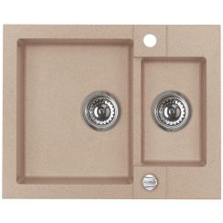 Alveus Rock'n'Roll fregadero de granito 59.5x47.5 cm beige 1218055