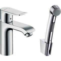 Hansgrohe Metris Classic grifo de lavabo con rociador tipo bidé de pie cromo 31285000