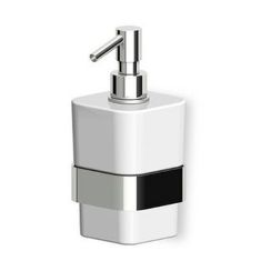 Zucchetti Soft dozownik do mydła 350 ml ścienny nikiel błyszczący ZAC715.C8
