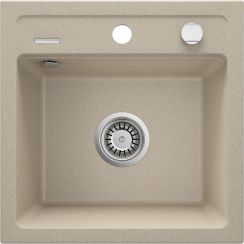 Deante Zorba fregadero de granito 44x44 cm beige ZQZ_7103