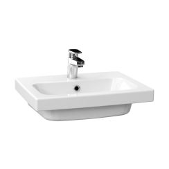 Cersanit Colour lavabo 60x45 cm rectangular para mueble blanco brillante K103-007