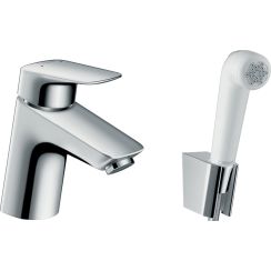 Hansgrohe Logis grifo de lavabo con rociador tipo bidé de pie cromo 71290000