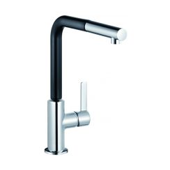 Kludi L-ine S grifo de cocina de pie cromo-negro 408518775