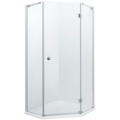 Roca Metropolis cabina de ducha 90x90 cm cromo brillo/vidrio transparente AMP3709012M