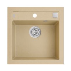 Alveus Formic fregadero de granito 52x51 cm beige 4402055