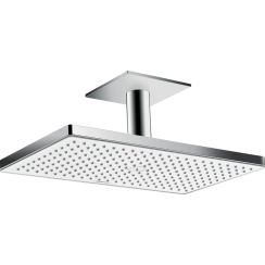 Hansgrohe Rainmaker Select ducha con efecto lluvia 46.6x27 cm rectangular cromo-blanco 24002400