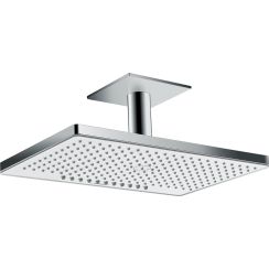 Hansgrohe Rainmaker Select ducha con efecto lluvia 46.6x30 cm rectangular cromo-blanco 24004400