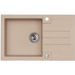 Alveus Rock fregadero de granito 78x48 cm gris/grafito/ónix 4203002