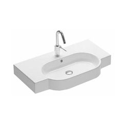 Hatria Area lavabo 90x45 cm rectangular clásico-sobre encimera-con encimera blanco YXA001