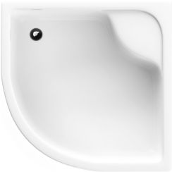 Schedpol Doris plato de ducha semicircular 80x80 cm blanco 3.222