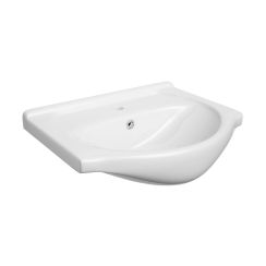 Defra Roberto lavabo 50x41 cm semicircular para mueble blanco 1520