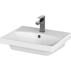 Cersanit City lavabo 50.5x40 cm rectangular para mueble blanco brillante K35-005