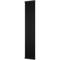 Instal Projekt Tubus 2 radiador decorativo 179.3x47 cm podłączenie inferior negro TUB2-180/10D50C31