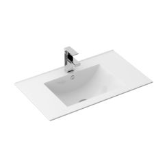 Rea Dafne lavabo 71.5x46.5 cm rectangular empotrado blanco REA-U0190