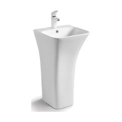 Rea Ada SLim lavabo 45.6x44.5 cm rectangular exento blanco REA-U9902