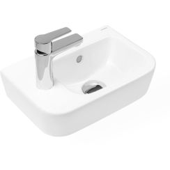 Oltens Vernal lavabo 37x24.5 cm semicircular clásico blanco 41504000