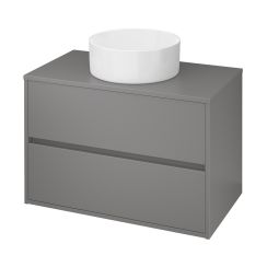 Cersanit Crea armario 79x45x53 cm suspendido, para lavabo gris S924-018