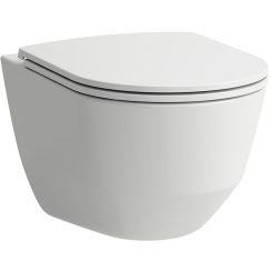 Laufen Pro A taza de inodoro con asiento de cierre suave suspendido sin reborde blanco H8669560000001