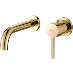 Rea Lungo grifo para lavabo empotrado oro REA-B8559