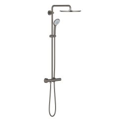 Grohe Euphoria conjunto de ducha a pared con termostato con rociador con efecto lluvia grafito 26075AL0