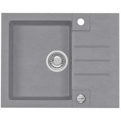 Alveus Rock fregadero de granito 59.5x47.5 cm gris/grafito/ónix 1213081