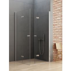 New Trendy New Soleo cabina de ducha 100x100 cm cuadrada cromo brillo/vidrio transparente D-0150A/D-0154A